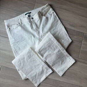 Lauren White Straight Leg Jeans – Women’s Size 14